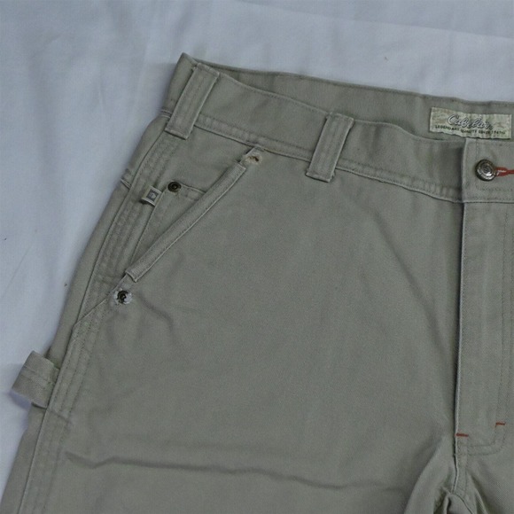 Cabela's 36 x‎ 9" Khaki Canvas Utility Outdoor Chino Shorts - Picture 2 of 5